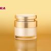 Evera: Cung cấp hũ đựng kem acrylic viền gold 3 màu hàng đầu